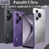 Global Version New Pura80 Ultra Smartphone 4GB / 32GB 3100mAh battery 5+13MP Camera 6.56 inch 5G Network Dual SIM Android phones