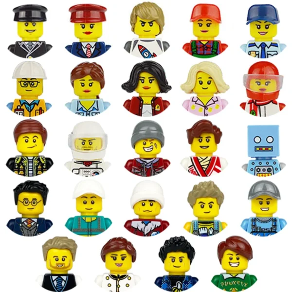 City Characters Building Blocks Mini Dolls Statues Police Firefighter Doctor Engineer Building Blocks Holiday gifts for kids