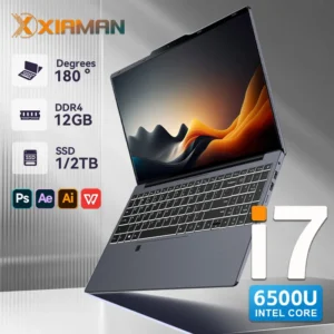 S8e3c14ef329442fbac398d196768370dD.webp Xiaman 15.6" Potrable Laptop Computer Intel Core i7 6500U Windows 11 Pro Gaming Laptop 16GB DDR4 512GB 1TB SSD Notebook PC Gamer