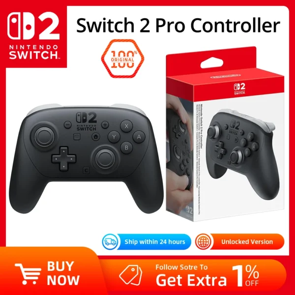 S8e6321ee4ca243d48e9366c5a59d3e50W.webp Nintendo Switch 2 Pro Controller with One Click Wake-Up NFC Original Sale Game Controller for Nintendo Switch 2 Pro