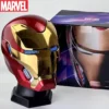 New Marvel Electric Iron Man 1:1 Mk50 Mk5 Helmet Voice Control Eyes With Light Model Toys Adult Technology Wearable Xmas Gift