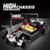 New 1:24 20KM/H High Speed RC Drift Vehicle 4WD Remote Control 993 Racing Car Gift Competition Race Car Kid Toy Replaceable Tire