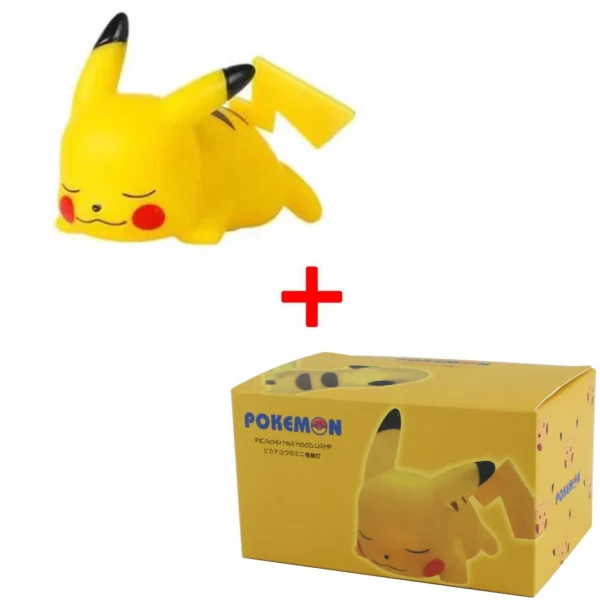 Pokemon Pikachu Night Light Cute Anime Soft Light Bedroom Bedside LED Light Room Decoration Christmas Children's Toy Gift