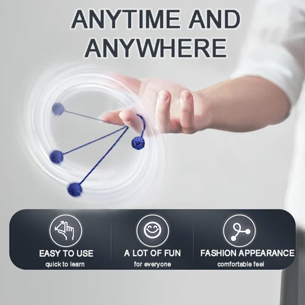 Begleri Fidget Kids Toys Worry Beads Fidgeting Finger Motor Skills Training Hand Hunting Rope Ball Adult Anxiety Relieving Games