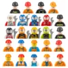 City Characters Building Blocks Mini Dolls Statues Police Firefighter Doctor Engineer Building Blocks Holiday gifts for kids