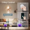 Tuya WiFi Smart Switch Smart Life APP Relay Receiver Alexa Google Home Voice Control 433Mhz Wireless Round Button Remote Control