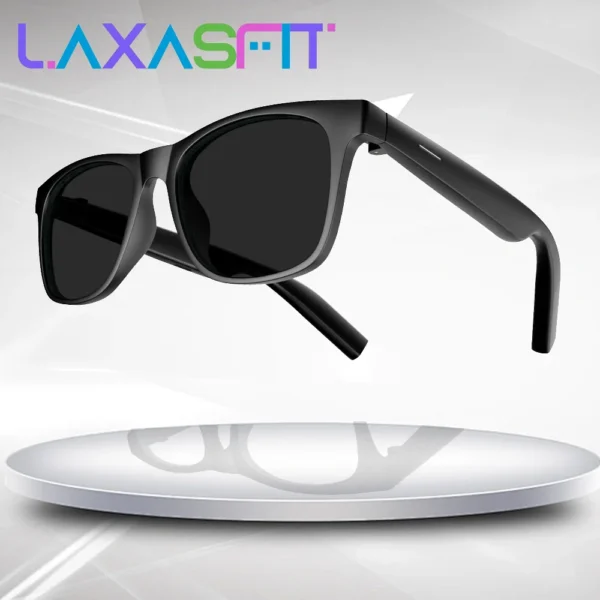 LAXASFIT 2025 New Men's Smart Glasses Women's Bluetooth Glasses Voice Call Control Music UV Polarized Sunglasses