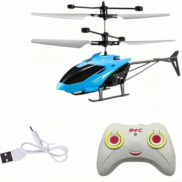 S9b74e2bc1515443b99e3abcf955e45676.webp Charging Remote Control Aircraft Induction Two-Way Helicopter Indoor Suspension Anti Drop Electric Luminescence