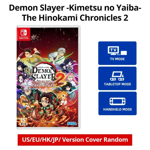 Demon Slayer -Kimetsu no Yaiba- The Hinokami Chronicles 2‌ Nintendo Switch Game Deals  Card for Switch OLED Lite Game Console