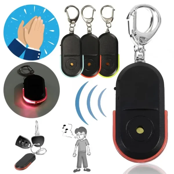 S9db6a89eb1744ecfb41f36d08942f62bc.webp Wireless 10m Anti-Lost Alarm Key Finder Locator Keychain Whistle Sound With LED Light Mini Anti Lost Key Finder