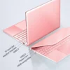 Stylish Pink 15.6" Laptop: Windows 10 Office Education Intel Celeron N5095, 16GB RAM, 1TB SSD, Dual WiFi, Narrow Bezels.