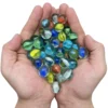10/50PCS 25/14mm Colorful Glass Marbles Toy Kids Marble Balls Run Game Solitaire Toy Accs Vase Filler&Fish Tank Home Toy Gift