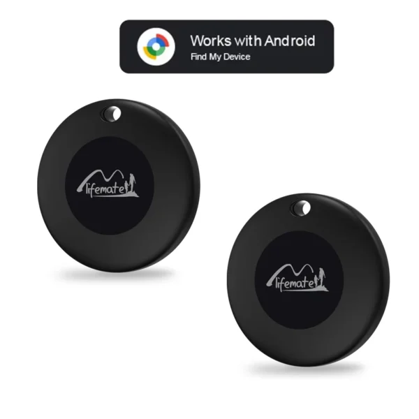 Lifemate Bluetooth Locator Work for Google Find My Device GPS Tag Anti-Lost Device Motion Track for Elderly Children Pets