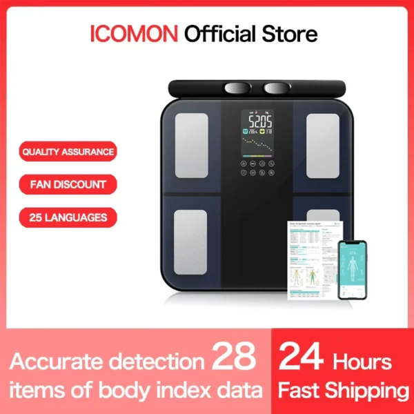 Smart Body Scales 2025 New Smart Body Composition Scale Smart Bioimpedance Scale Digital Scale Body Fat Weight Scale
