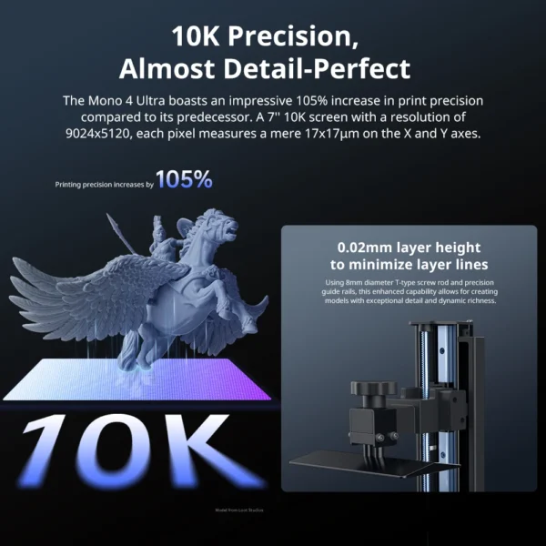 PRESALE ANYCUBIC Photon Mono 4 Ultra V2 3D Printer 10K 7'' high-definition screen UV Resin 3D Printing Size 236mmx231mmx430mm