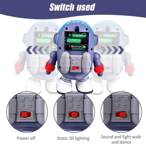 Baby Duck Toy Musical Interactive Toy Space Elements for Infants Babies Kids Gifts Electric with Lights and Sounds Dancing Robo