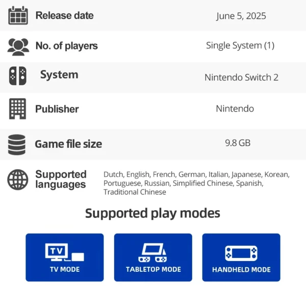 Nintendo Switch 2 -The Legend of Zelda:Breath of the Wild - Games Adventure Action and RPG Genre Switch 2 Edition