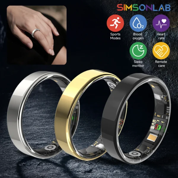 New Smart Ring Bluetooth 2025 Waterproof Lightweight Heart Rate&Blood Oxgyen&Sleep Monitoring Men Women Gifts For Xiaomi