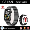 2025 New Smart Watch Men LED Bluetooth Call Sports Men's Smartwatch Heart Rate Health Temperature Monitoring Women Smart Watches