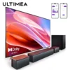 ULTIMEA Poseidon D60 Soundbar 5.1 Channel Home Theater with Dolby Atmos, Wireless Subwoofer, Rear Surround Speakers, APP Control