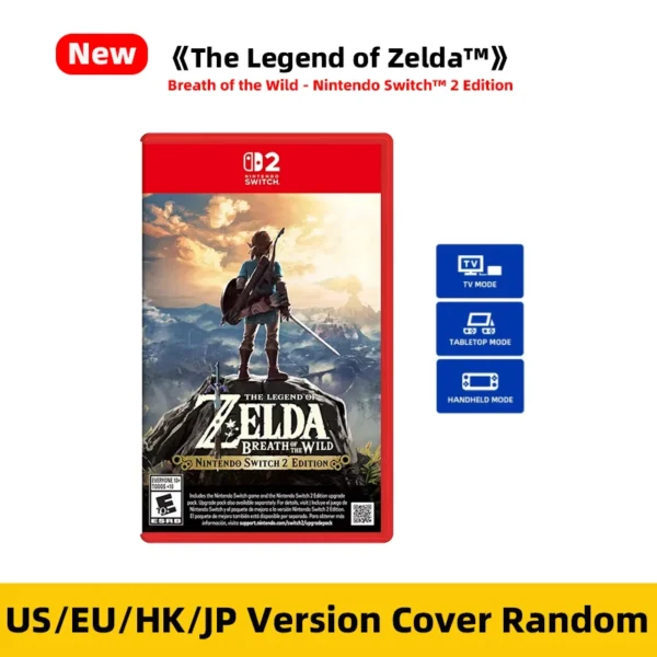 Nintendo Switch 2 -The Legend of Zelda:Breath of the Wild - Games Adventure Action and RPG Genre Switch 2 Edition