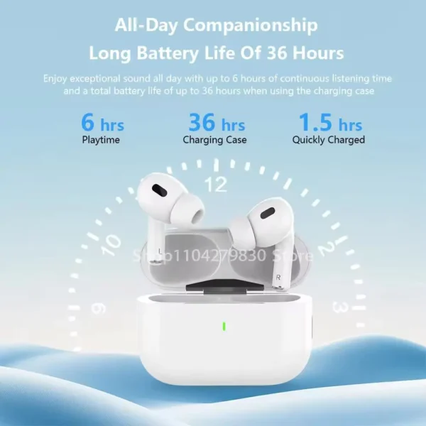 New 2025 Air Pro True Wireless Bluetooth Earphones Headphones HiFi Sound Low Latency Noise Reduction Earbuds for IPhone Android