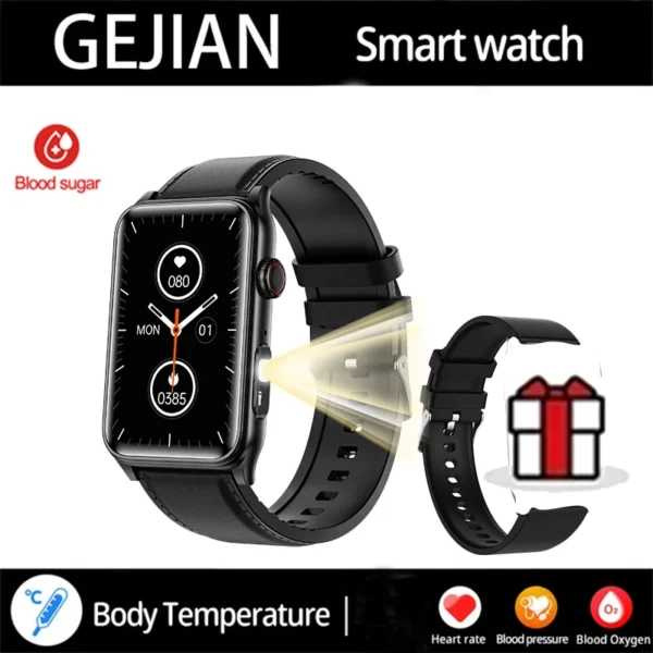 2025 New Smart Watch Men LED Bluetooth Call Sports Men's Smartwatch Heart Rate Health Temperature Monitoring Women Smart Watches