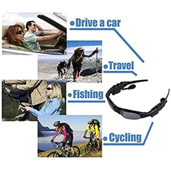 Saab29ec9b26242c481f8fc21c629fe43e.webp Stereo Wireless Bluetooth-compatible 5.0 Headset Telephone Sport Driving Cycling Sunglasses Riding Eyes Glasses With Sun Lens