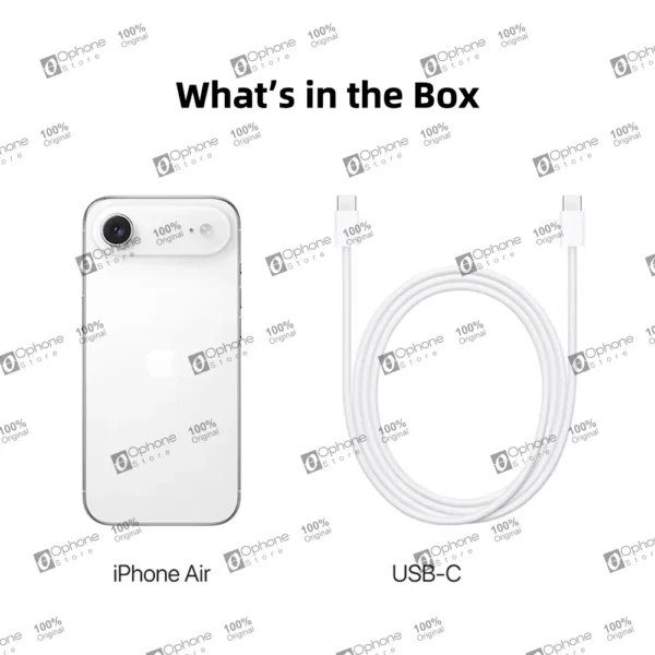 New iPhone Air Smartphone A19 Pro 5.6mm Thin 120Hz 6.5” XDR Display 18MP Front Camera 48MP Main Camera All Day Battery Life