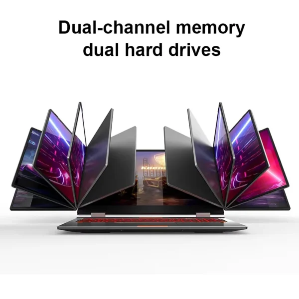 Sab046a84573f40d4b79c84c44af17cb3b.webp NEW Triple Screen Gaming Laptop 16+10.5+10.5 inch Intel Core i7 1260P 64GB RAM 2TB Business Computer RJ45 fingerprint+face