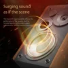 BESTISAN SR01 Wooden Bluetooth Speaker Home Theater Sound System Desktop Computer Speaker Support fiber optic input caixa de som