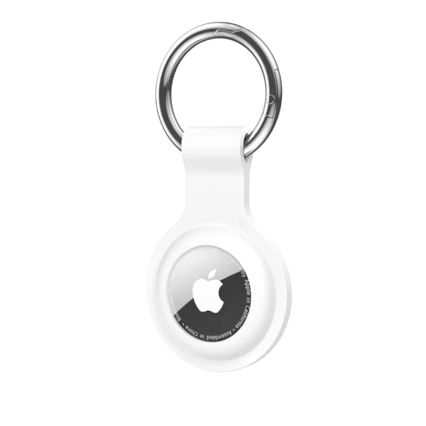Silicone Case for Airtag Air Tag Dog Cat Pet Collar Keys Tracker Protective Full Cover Waterproof Anti-lost Keychain Holder