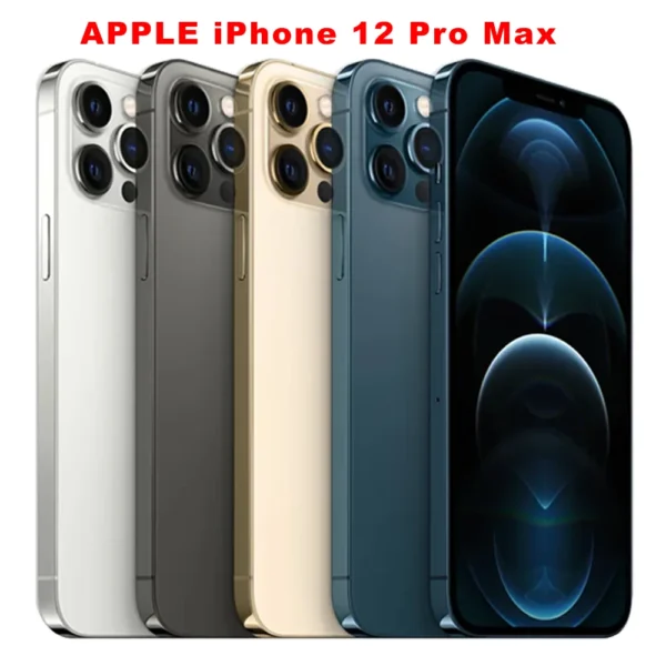 Original Apple iPhone 12 Pro Max  Mobile Phone Face ID NFC 128/256GB 6.7'' Triple 12MP IOS A14 Bionic Hexa Core SmartPhone
