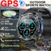 Military GPS Sports Smart Watch 3ATM Waterproof 4GB Memory Compass Built-in Dual-Band GPS Compass Altimeter Outdoors Smartwatch
