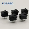 Saec0a4083ef54af4a6273c74c645d49a5.webp 5Pcs/Lot Black Push Button Mini Switch 6A-10A 110V 250V KCD1 2Pin Snap-in On/Off Rocker Switch 5PCS/Lot 21MM*15MM BLACK