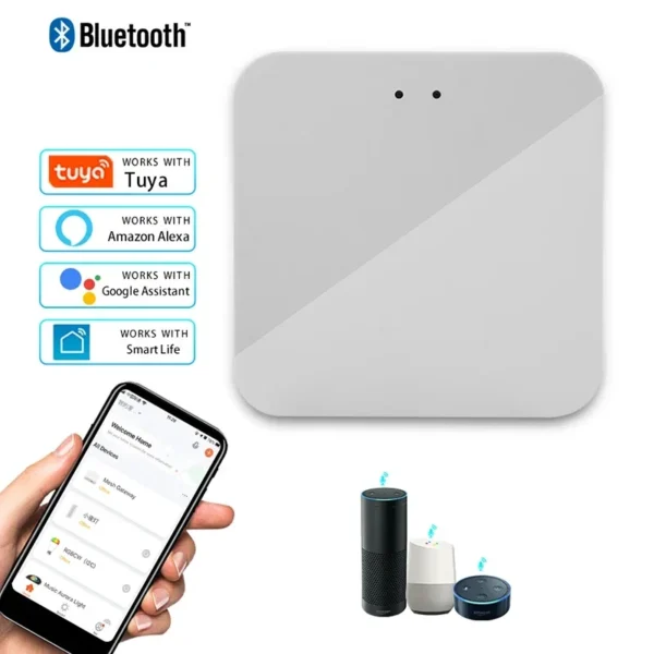 Tuya WiFi Smart Wireless Multi Mode Gateway ZigBee Bluetooth Gateway Hub Smart Life Voice Control Works with Alexa Google Home