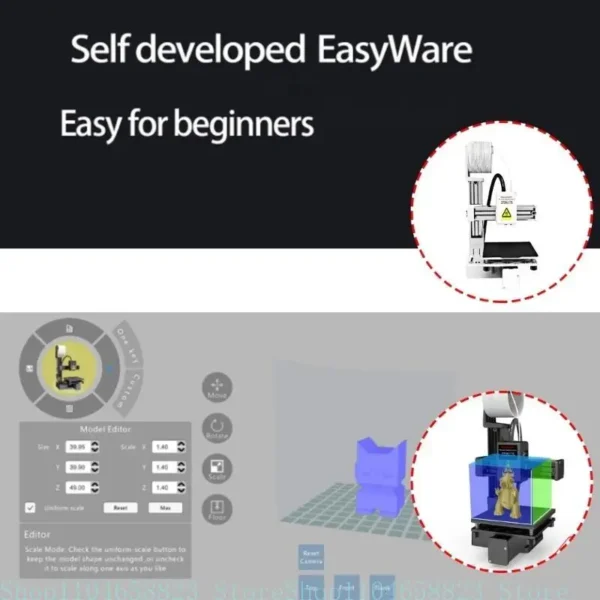 K10 Entry Level Printer With Automatic Slicing Software For Ecommerce Toy,Home Education And DIY Enthusiasts