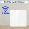 Sb044bc426d0c49c889fcf19c44fef837a.webp RF433Mhz Wireless Switch 1/2/3 Gang 86 Wall Panel Transmitter Safety Light Switch AC 85-265V Relay Receiver For Home Led Light