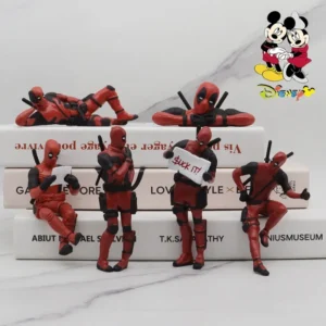 Sb20893e722f541ea997af4b765917343A.webp Disney Deadpool 2 Action Figure Sitting /lying Posture Model Anime X-Men Mini Doll Decoration PVC Collection Figurine Toy