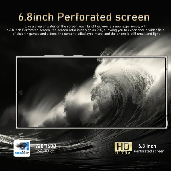 S24 Ultra,Smartphone Android,6.8 inch,8GB RAM,256GB，512GB 1TB ROM,Dual SIM,Mobile phone,Google Play Store,24+48MP,5500mAh