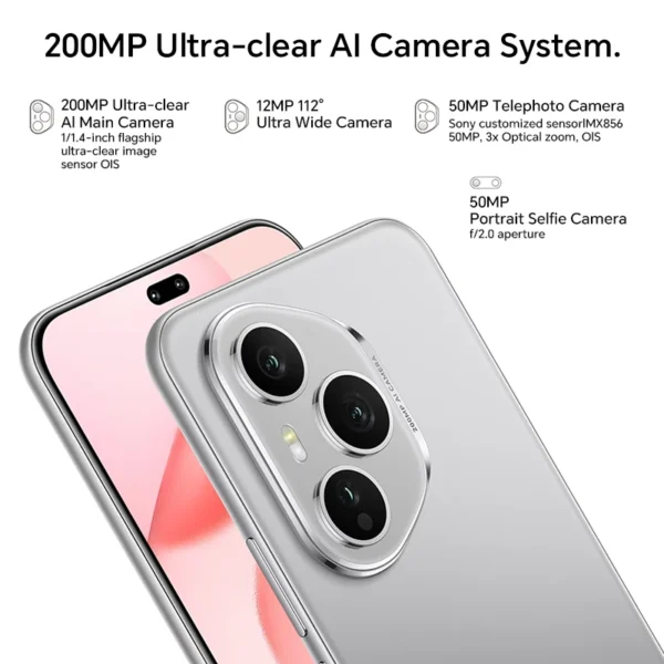 2025 New HONOR 400 Pro 5G Global Version Smartphone 200MP AI Main Camera 6.7'' AMOLED Screen 6000 mAh 100W Wired 50W Wireless