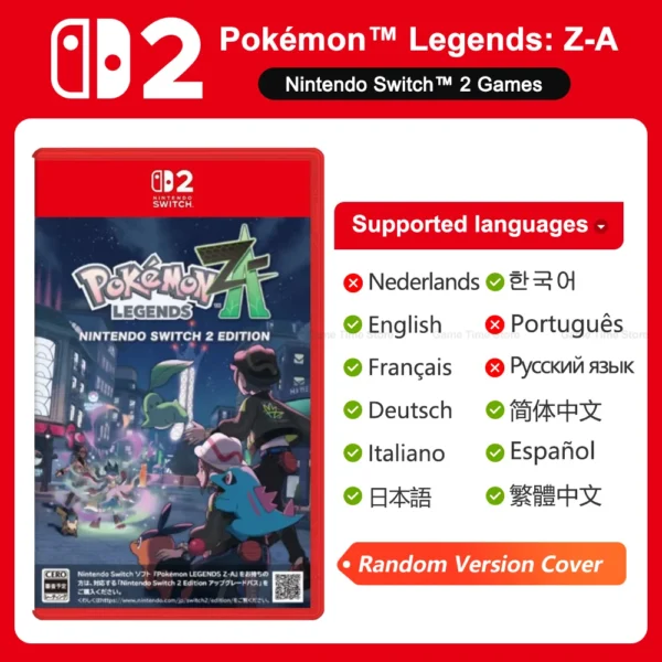 Nintendo Switch 2 Pokemon Legends Z-A Juegos Games Deals 100% Official Physical Game Card RPG Pokemon Game for Nintendo Switch 2