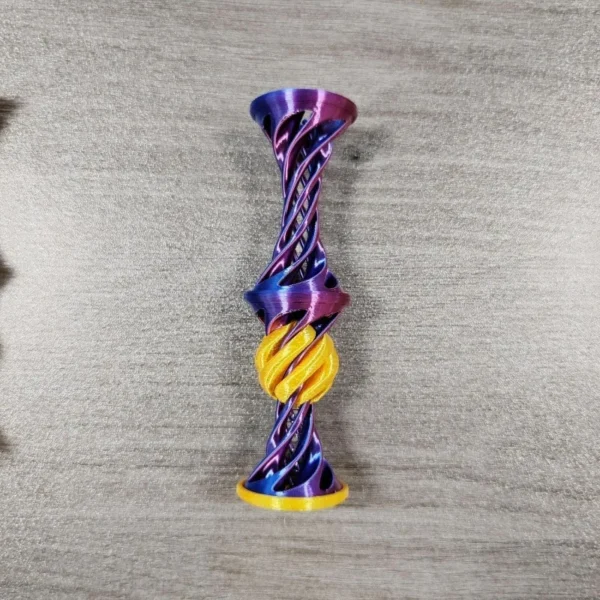 3D Printed Impossible Pyramid Passthrough Fidget Toys Double Layer Helical Tree Diversification Kids Decompression Ornament Gift