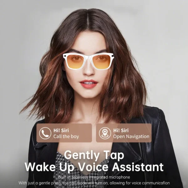 New Camera Glasses 800w Pixel 4K UHD Camera Recording Noise Reduction Ai Recognition Translation Anti Blue Light Smart Glasses