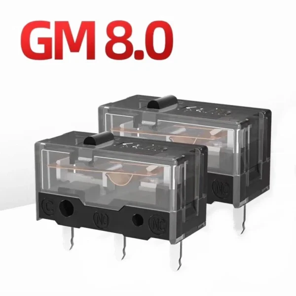 Sb60be45b8ebd4b76bfd2923d0de2ec61d.webp 10Pcs-1Pc New Kailh GM 8.0 micro switch GM8.0 Gold Contactor 80 Million Click Life Computer mouse left right Micro Swicth button
