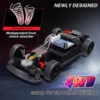 RC Drift Car 1:24 Remote Control Car for Kids 20KM/H 4WD High Speed RC Cars with LED Lights Extra Drifting Tires Vehicle for Kid