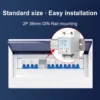 Sb77b10d0dd7443908dc6f998fde8ad6ag.webp GTRIC Electric Energy Meter 2P Single Phase LCD Digital Display DIN Rail Mounting 2-wire Electric Meter Wattmeter AC 230V 50Hz
