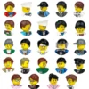 City Characters Building Blocks Mini Dolls Statues Police Firefighter Doctor Engineer Building Blocks Holiday gifts for kids