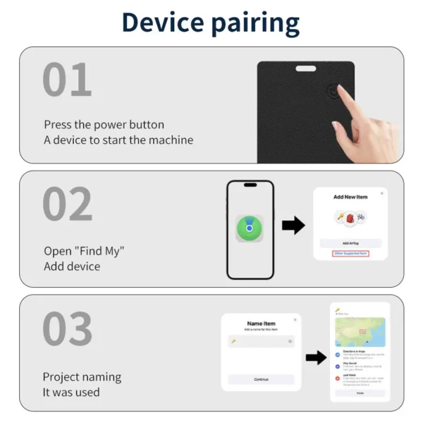 Wireless Charger Google Find My Device Tracker Card  Wallet GPS Locator Smart Mini Tag Device Find My Airtag Replacement