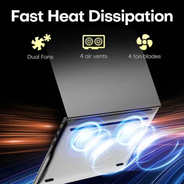 17.3" Gaming Laptop Computer PC Windows 11 Pro Intel Celeron N5095 Laptops Discrete Graphics 16GB DDR4 1TB SSD Notebook PC Gamer